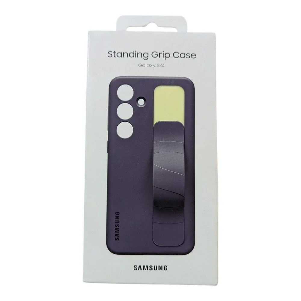 E9-N GENUINE Samsung Standing‎ Grip Case for Galaxy S24 DARK VIOLET